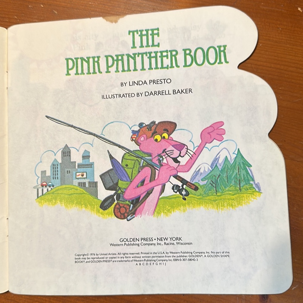 The Pink Panther Book & Bendable plush‎ Vintage HTF paperback children’s… - Picture 5 of 9